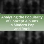 Analyzing the Popularity of Concept Albums in Modern Pop and Rock