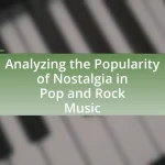 Analyzing the Popularity of Nostalgia in Pop and Rock Music