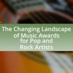 The Changing Landscape of Music Awards for Pop and Rock Artists