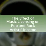 The Effect of Music Licensing on Pop and Rock Artists’ Income