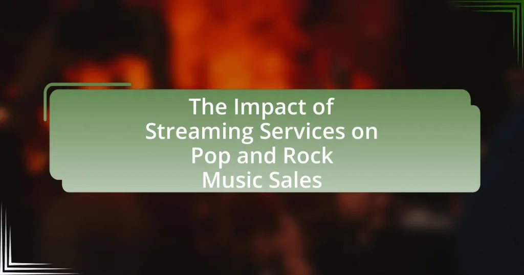 The Impact of Streaming Services on Pop and Rock Music Sales