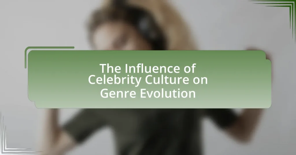The Influence of Celebrity Culture on Genre Evolution