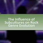 The Influence of Subcultures on Rock Genre Evolution