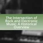 The Intersection of Rock and Electronic Music: A Historical Overview