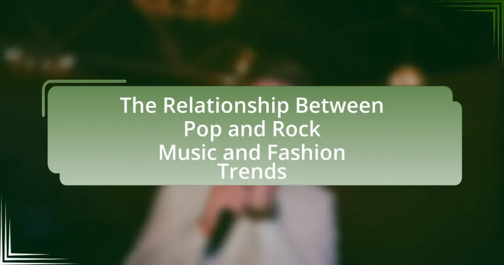 The Relationship Between Pop and Rock Music and Fashion Trends
