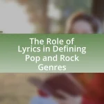 The Role of Lyrics in Defining Pop and Rock Genres