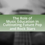 The Role of Music Education in Cultivating Future Pop and Rock Stars