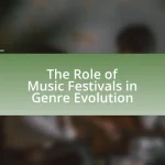 The Role of Music Festivals in Genre Evolution