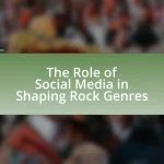 The Role of Social Media in Shaping Rock Genres
