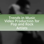 Trends in Music Video Production for Pop and Rock Artists