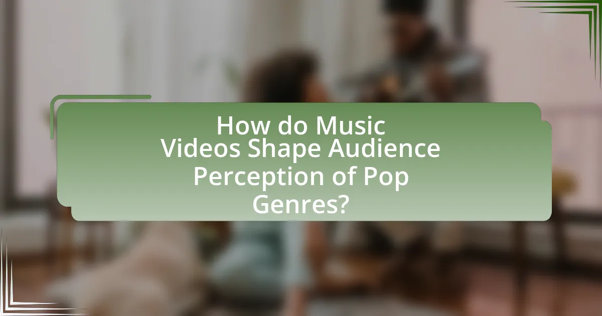 How do Music Videos Shape Audience Perception of Pop Genres?