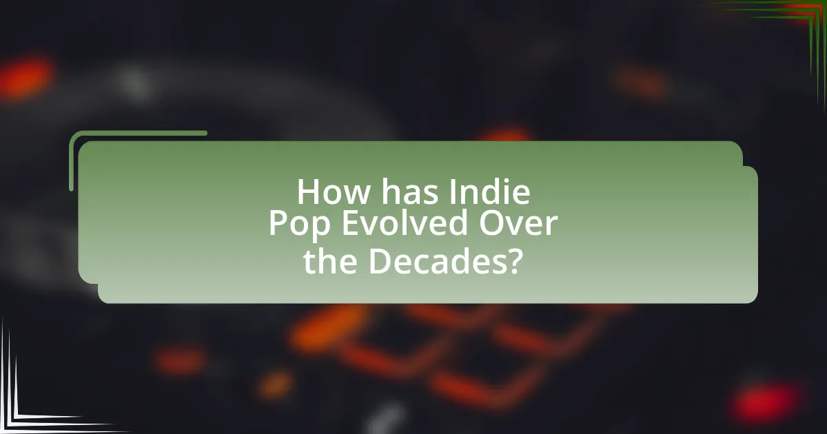 How has Indie Pop Evolved Over the Decades?