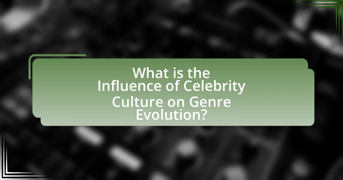 What is the Influence of Celebrity Culture on Genre Evolution?