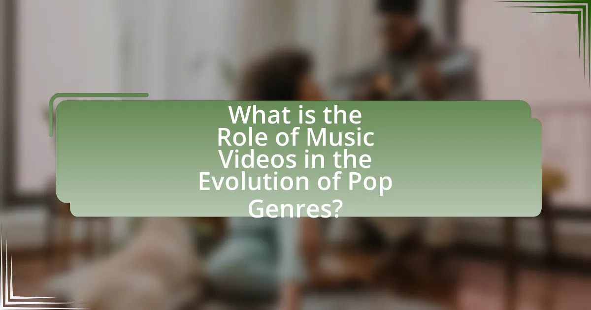 What is the Role of Music Videos in the Evolution of Pop Genres?