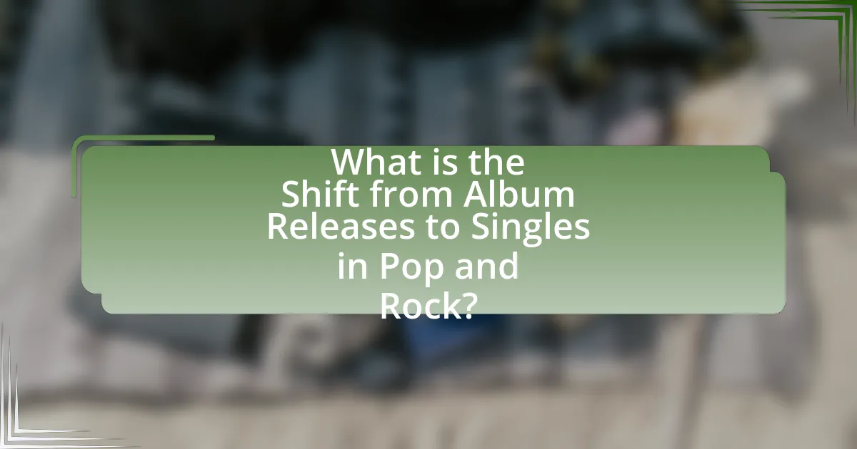 What is the Shift from Album Releases to Singles in Pop and Rock?